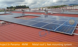Panamaで4MW瓦屋根の実績----上海チコ瓦屋根太陽光架台システム