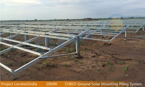 インド10MW太陽光発電所——チコ-Σ型パイプ野立て太陽光架台