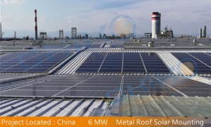 中国5.6MW中广核工場項目―CHIKO#Rail22太陽光架台
