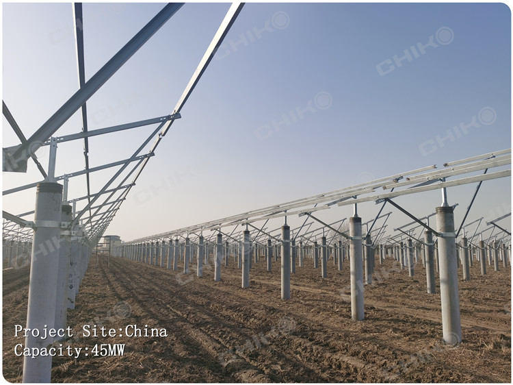泰州45 MW-新「材」登場、チコSD鋼太陽光架台プロジェクトに入り