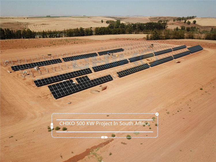南アフリカ500KW地上太陽光架台プロジェクト