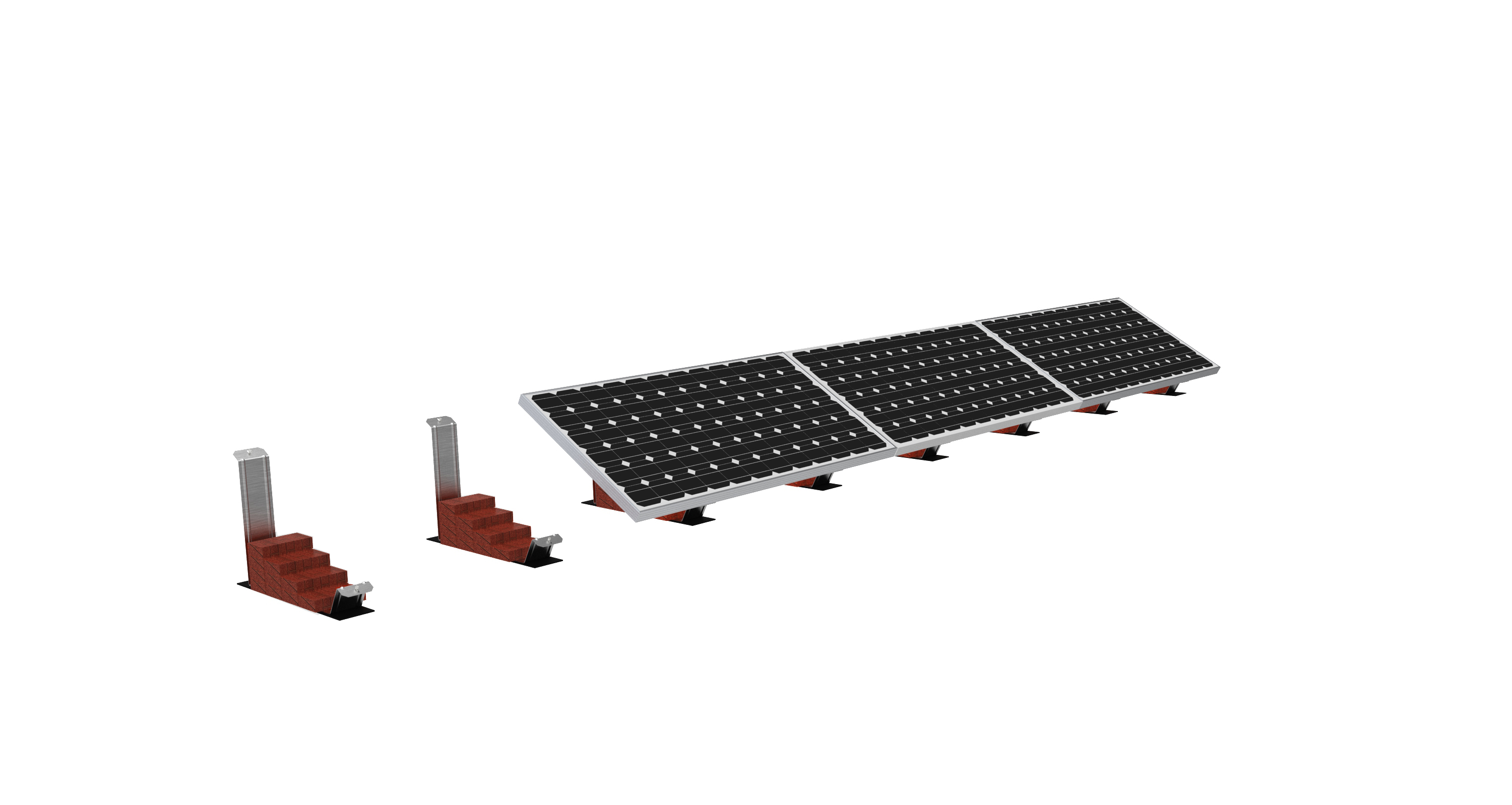 このような陸屋根の太陽光発電ブラケットの取り付け方法ご存知ますか
