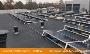 オランダ400 KWプロジェクト、CHKOの陸屋根太陽光架台シリーズ