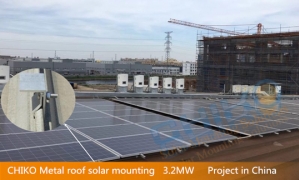 チコ・ソーラー浙江寧波3.2MW折半屋根太陽光架台