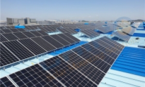 韓国仁川610kw　屋根用太陽光架台システム